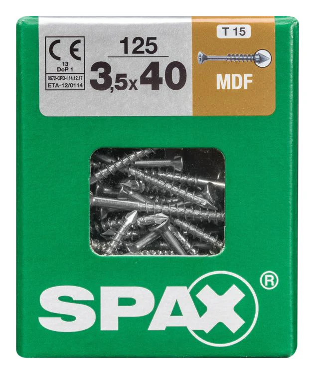 Spax mdf-schroef T-star plus platkop 3,5x40mm 125st - Image 3