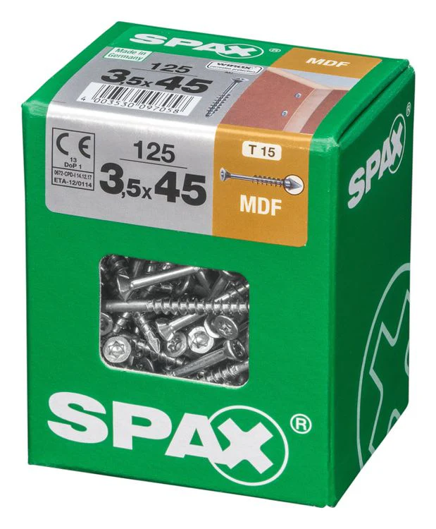 Spax mdf-schroef T-star plus platkop 3,5x45mm 125st - Image 2