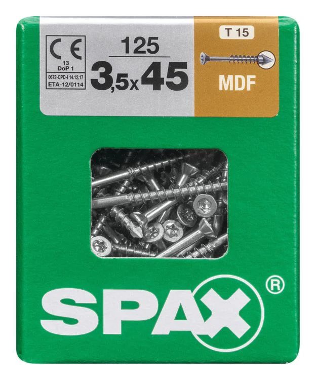 Spax mdf-schroef T-star plus platkop 3,5x45mm 125st - Image 3