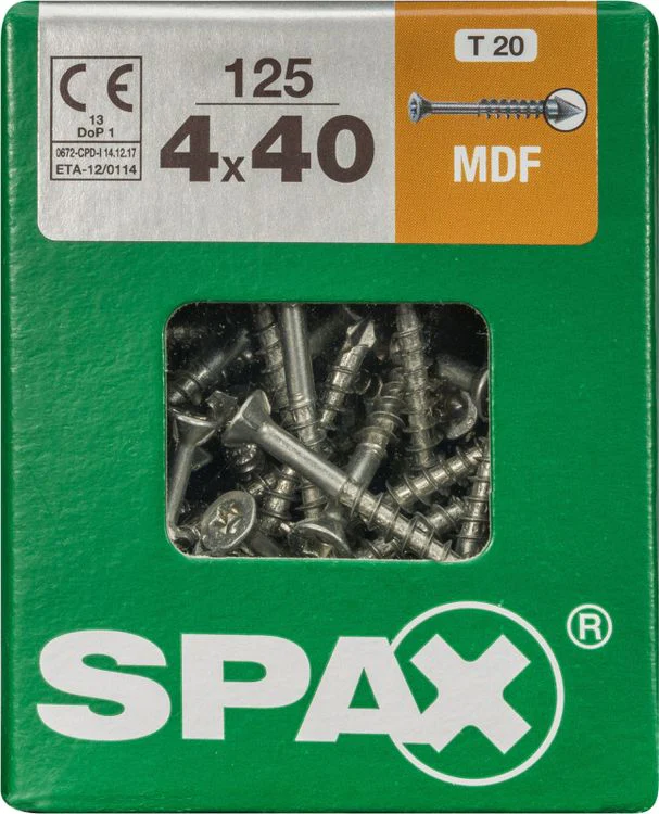 Spax mdf-schroef T-star plus platkop 4x40mm 125st - Image 3