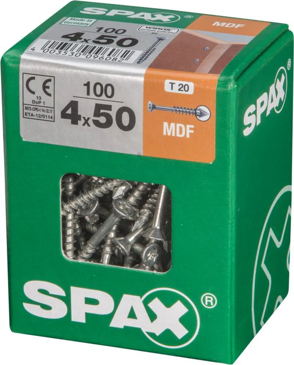 Spax mdf-schroef T-star plus platkop 4x50mm 100st - Image 2