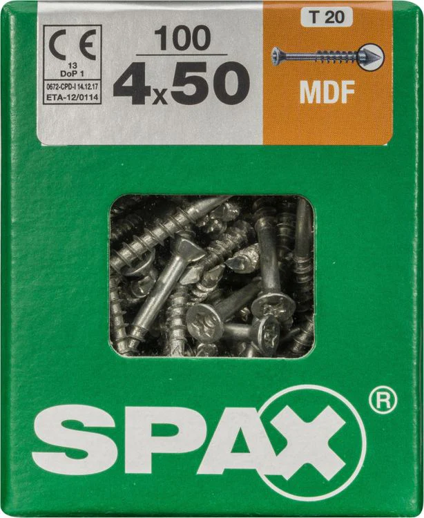 Spax mdf-schroef T-star plus platkop 4x50mm 100st - Image 3