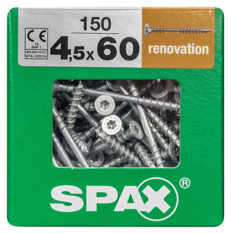 Spax renovatieschroef T-star plus platkop 4,5x60mm 150st - Image 3