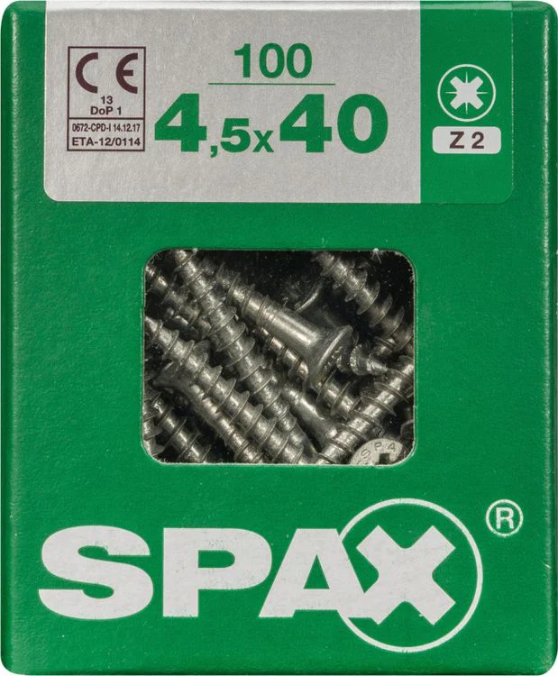 Spax schroef kopboring 4,5x40mm 100st - Image 3