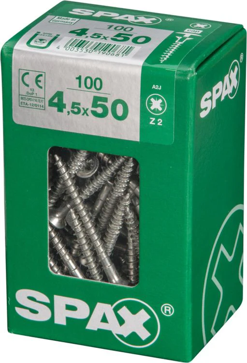Spax schroef kopboring 4,5x50mm 100st - Image 2