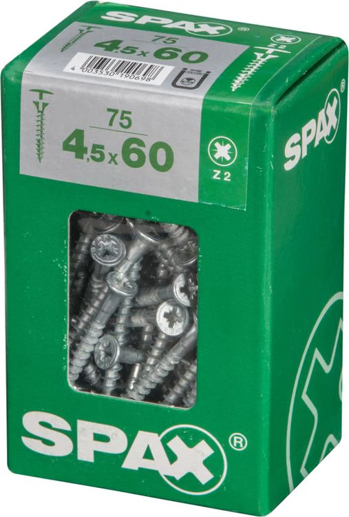 Spax schroef kopboring 4,5x60mm 75st - Image 2