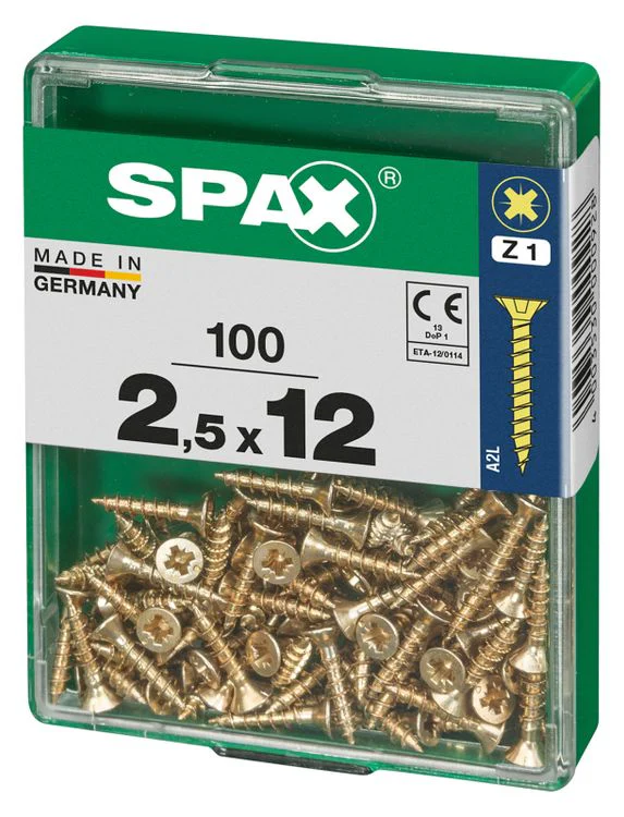 Spax schroef pozidrive verzinkt 2,5x12mm 100st - Image 3