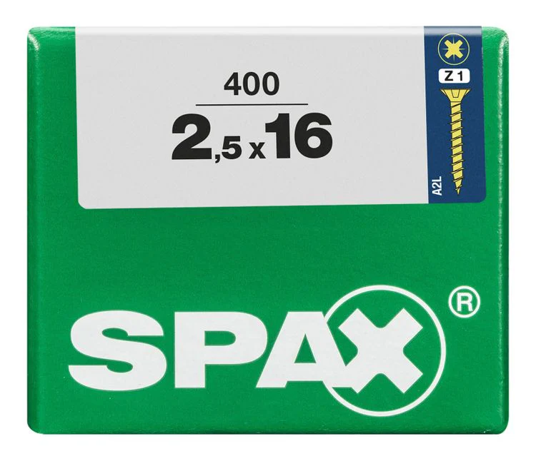Spax schroef pozidrive verzinkt 2,5x16mm 400st - Image 3