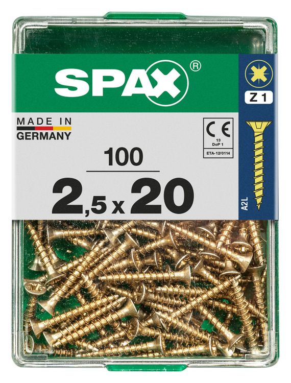 Spax schroef pozidrive verzinkt 2,5x20mm 100st - Image 3