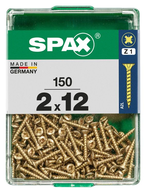 Spax schroef pozidrive verzinkt 2x12mm 150st - Image 3