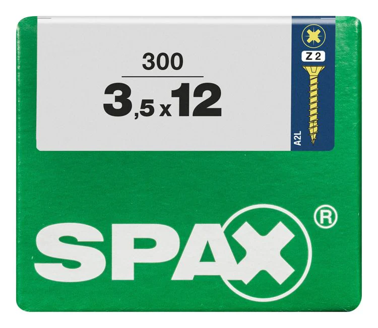 Spax schroef pozidrive verzinkt 3,5x12mm 300st - Image 3