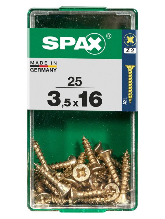 Spax schroef pozidrive verzinkt 3,5x16mm 25st - Image 3