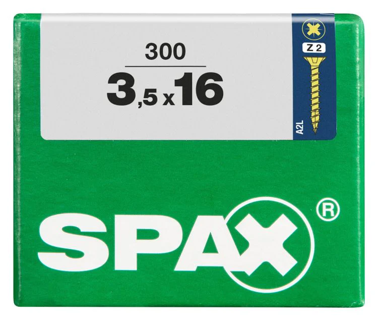 Spax schroef pozidrive verzinkt 3,5x16mm 300st - Image 3
