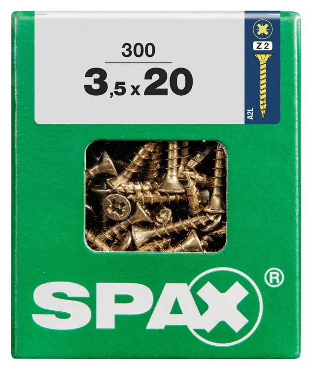 Spax schroef pozidrive verzinkt 3,5x20mm 300st - Image 3