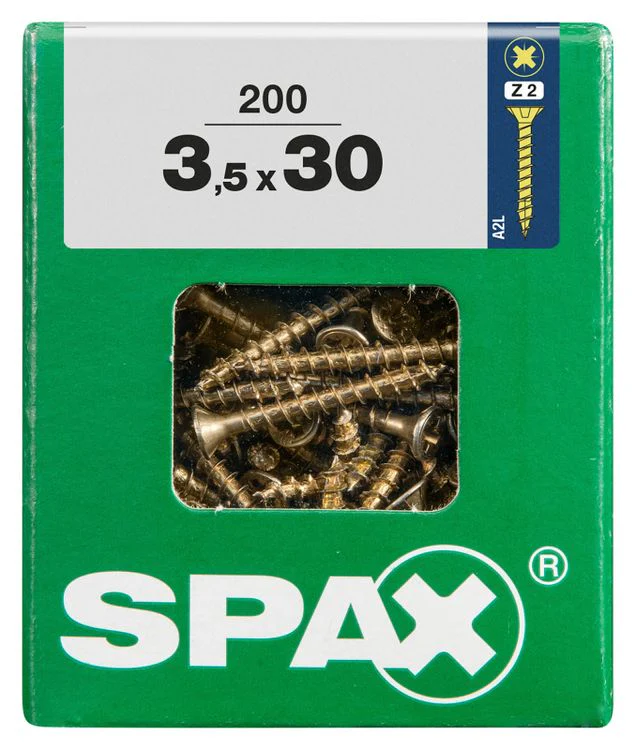 Spax schroef pozidrive verzinkt 3,5x30mm 200st - Image 3