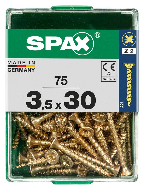 Spax schroef pozidrive verzinkt 3,5x30mm 75st - Image 3
