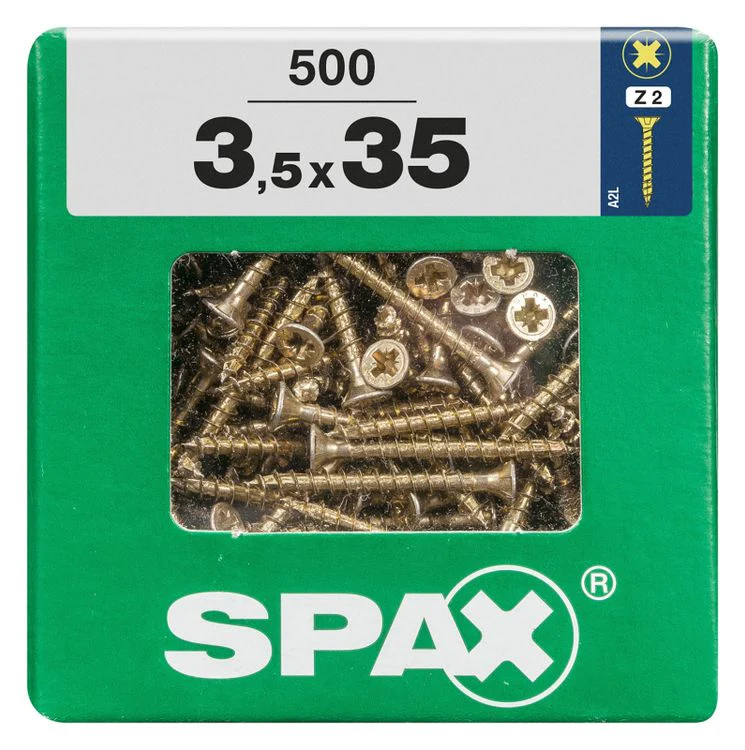 Spax schroef pozidrive verzinkt 3,5x35mm 500st - Image 3