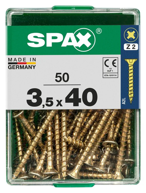 Spax schroef pozidrive verzinkt 3,5x40mm 50st - Image 3