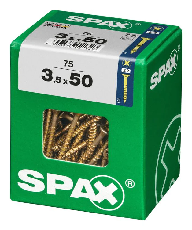 Spax schroef pozidrive verzinkt 3,5x50mm 75st - Image 3