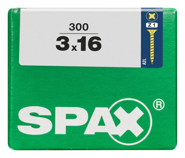 Spax schroef pozidrive verzinkt 3x16mm 300st - Image 3
