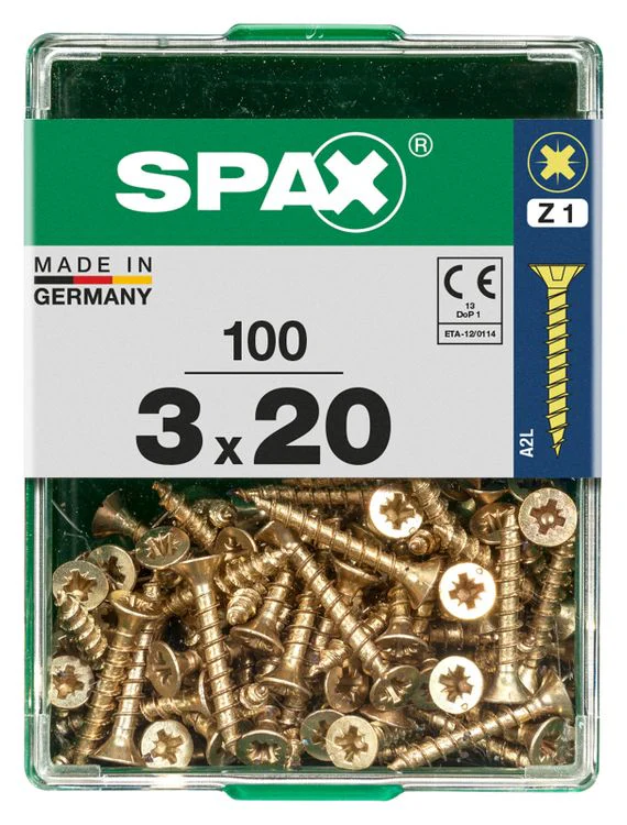 Spax schroef pozidrive verzinkt 3x20mm 100st - Image 3