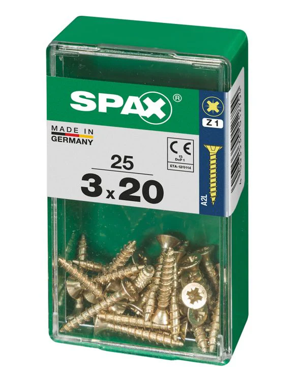 Spax schroef pozidrive verzinkt 3x20mm 25st - Image 2