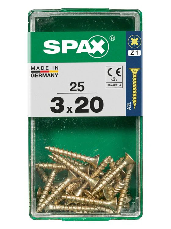 Spax schroef pozidrive verzinkt 3x20mm 25st - Image 3