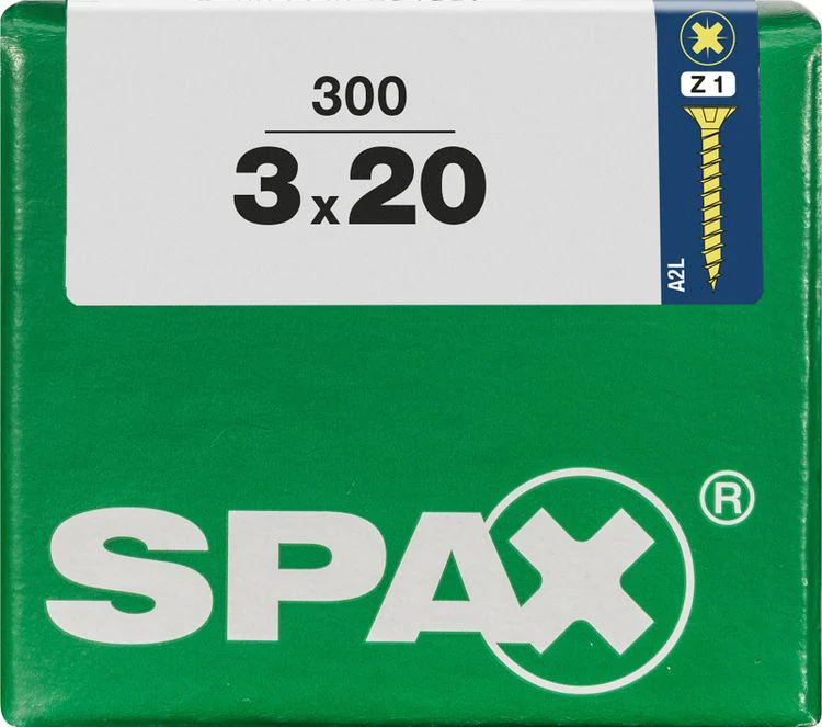 Spax schroef pozidrive verzinkt 3x20mm 300st - Image 3