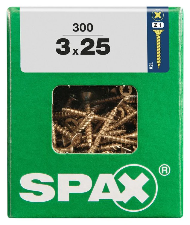 Spax schroef pozidrive verzinkt 3x25mm 300st - Image 3
