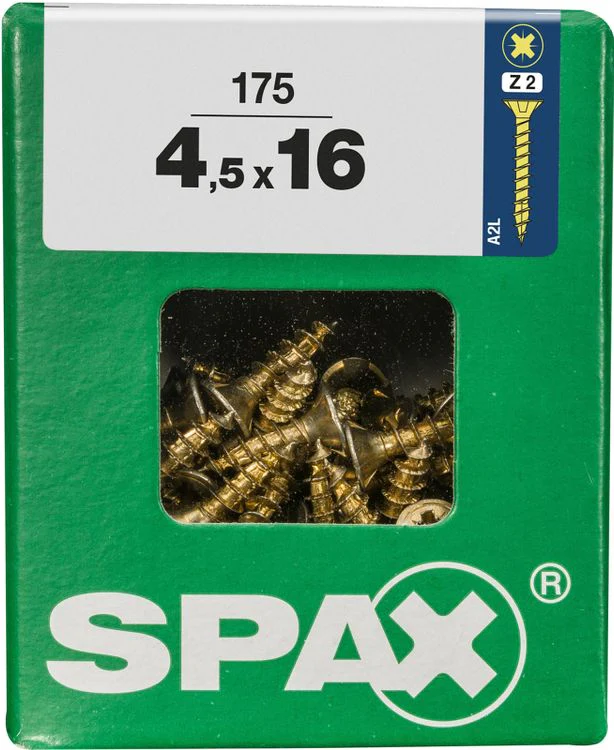 Spax schroef pozidrive verzinkt 4,5x16mm 175st - Image 3