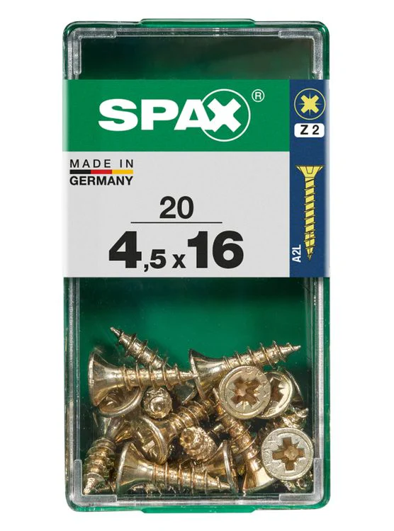 Spax schroef pozidrive verzinkt 4,5x16mm 20st - Image 3