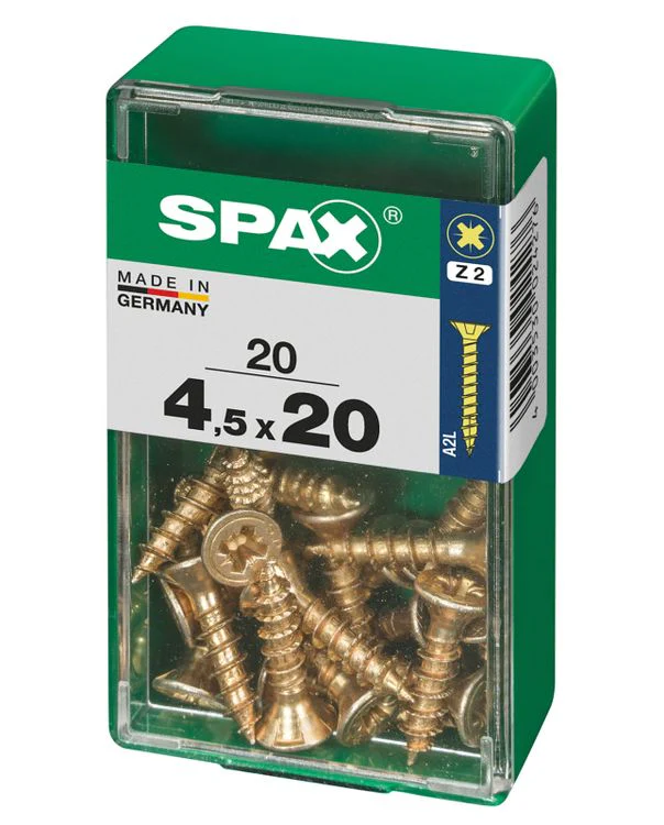 Spax schroef pozidrive verzinkt 4,5x20mm 20st - Image 2