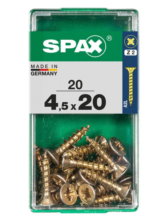 Spax schroef pozidrive verzinkt 4,5x20mm 20st - Image 3