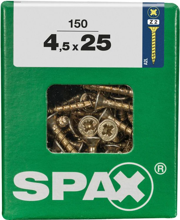 Spax schroef pozidrive verzinkt 4,5x25mm 150st - Image 3