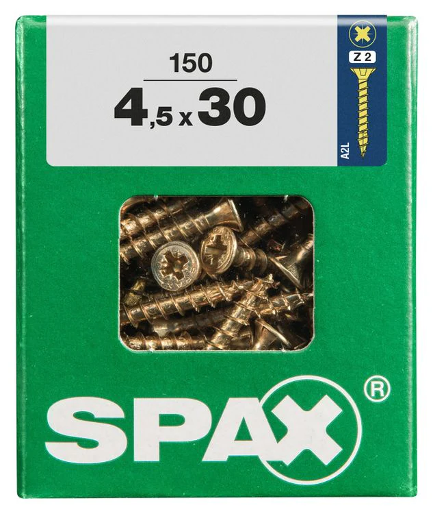 Spax schroef pozidrive verzinkt 4,5x30mm 150st - Image 3