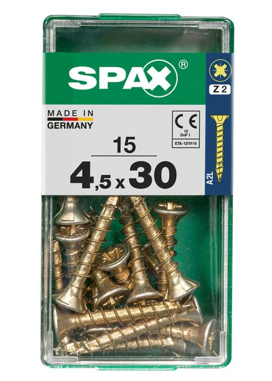 Spax schroef pozidrive verzinkt 4,5x30mm 15st - Image 3
