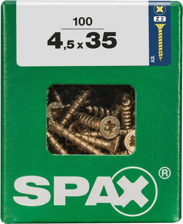 Spax schroef pozidrive verzinkt 4,5x35mm 100st - Image 3