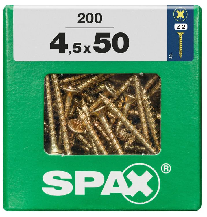 Spax schroef pozidrive verzinkt 4,5x50mm 200st - Image 3