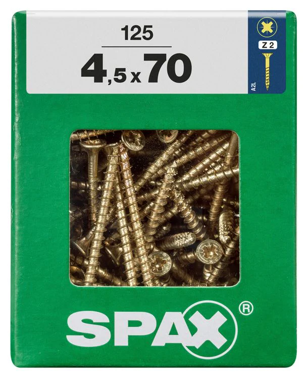 Spax schroef pozidrive verzinkt 4,5x70mm 125st - Image 3