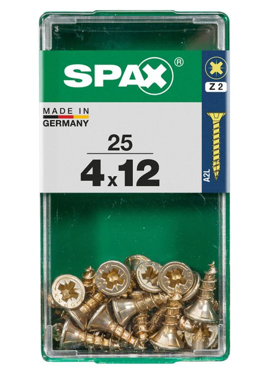 Spax schroef pozidrive verzinkt 4x12mm 25st - Image 3