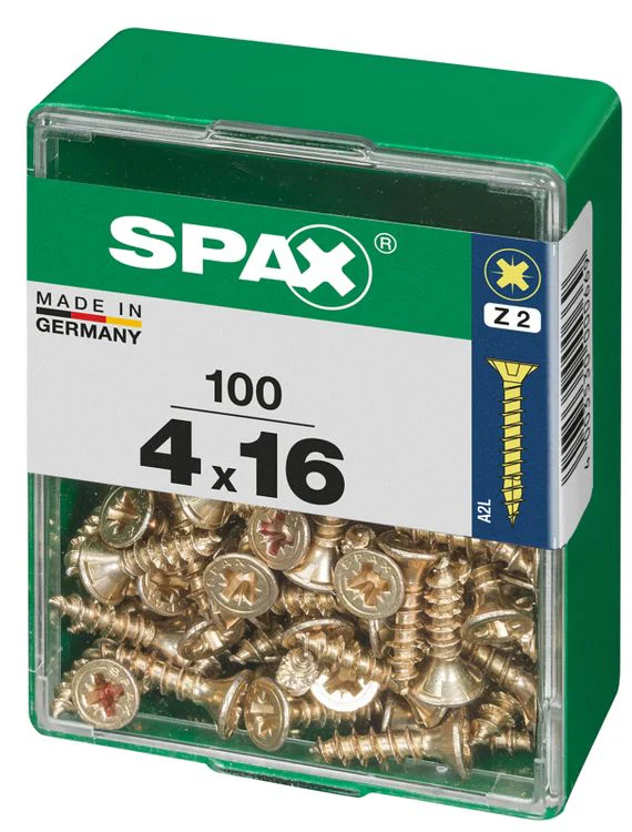 Spax schroef pozidrive verzinkt 4x16mm 100st - Image 2
