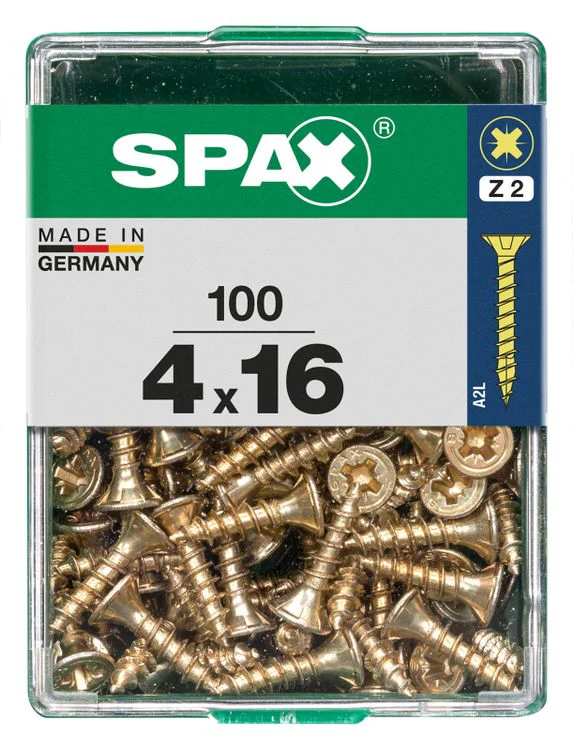Spax schroef pozidrive verzinkt 4x16mm 100st - Image 3