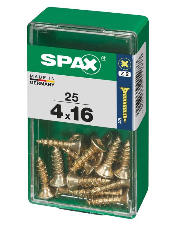 Spax schroef pozidrive verzinkt 4x16mm 25st - Image 3