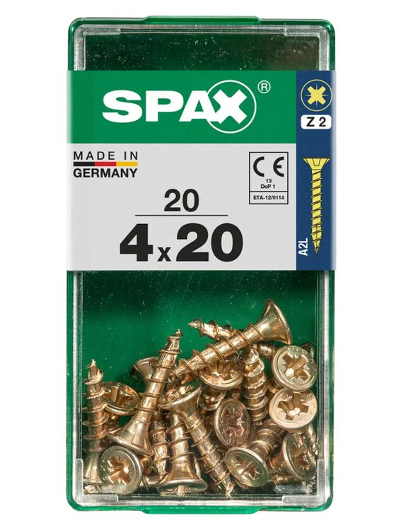 Spax schroef pozidrive verzinkt 4x20mm 20st - Image 3