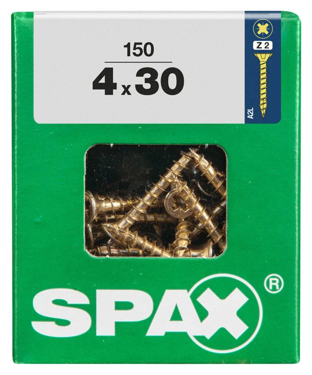 Spax schroef pozidrive verzinkt 4x30mm 150st - Image 3