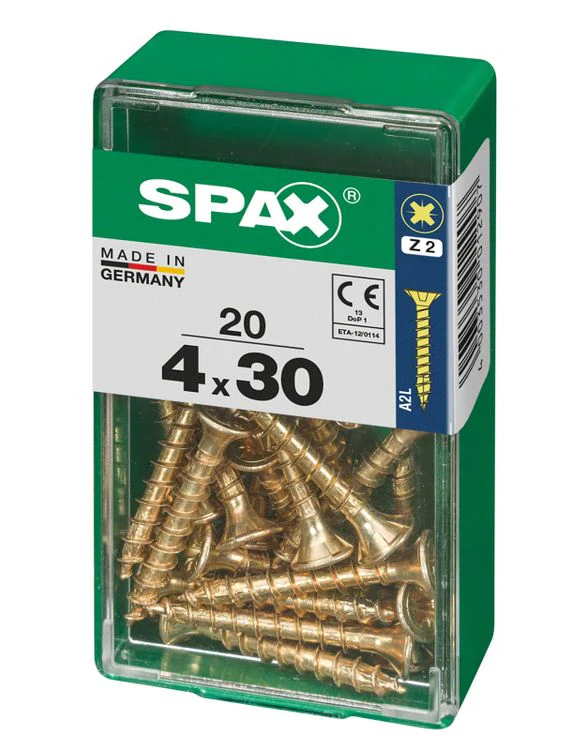 Spax schroef pozidrive verzinkt 4x30mm 20st - Image 3