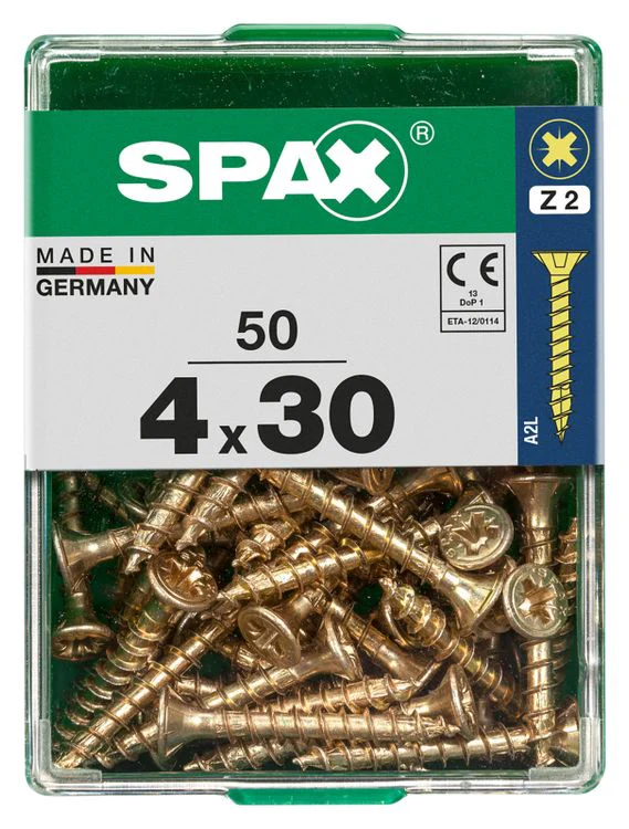 Spax schroef pozidrive verzinkt 4x30mm 50st - Image 3