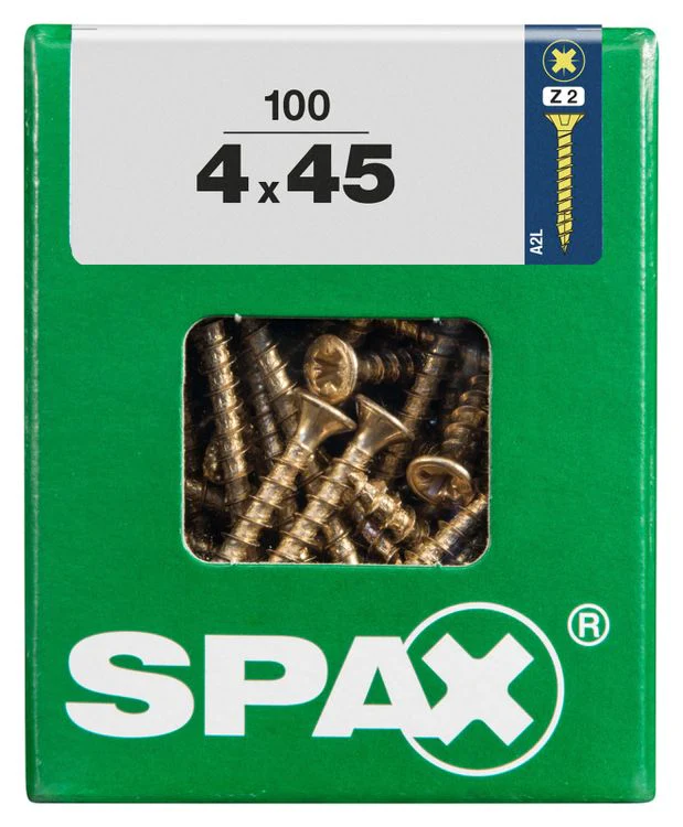 Spax schroef pozidrive verzinkt 4x45mm 100st - Image 3