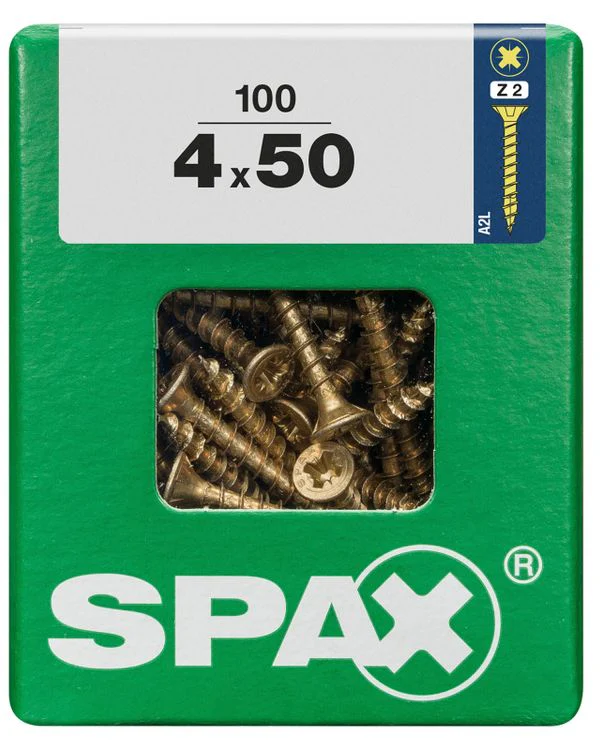 Spax schroef pozidrive verzinkt 4x50mm 100st - Image 3