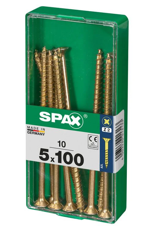 Spax schroef pozidrive verzinkt 5x100mm 10st - Image 2